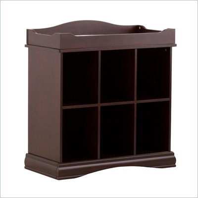 Stork Craft Beatrice 6 Cube Organizer/Change Table in Espresso
