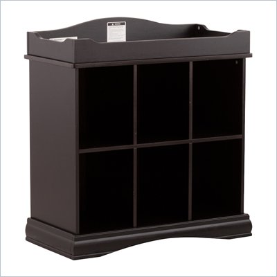 Stork Craft Beatrice 6 Cube Organizer/Change Table in Black