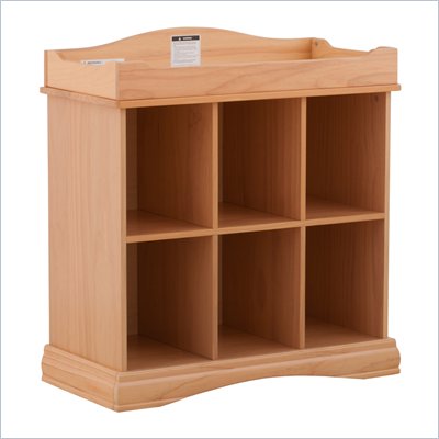 Stork Craft Beatrice 6 Cube Organizer/Change Table in Natural