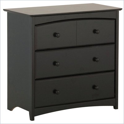 Stork Craft Beatrice 3 Drawer Chest in Black