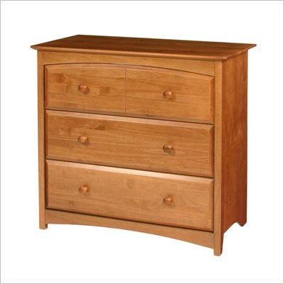 Stork Craft Beatrice 3 Drawer Chest in Oak Finish