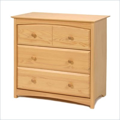 Stork Craft Beatrice 3 Drawer Chest in Natural Finish