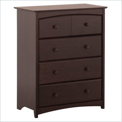 Stork Craft Beatrice 4 Drawer Chest in Espresso