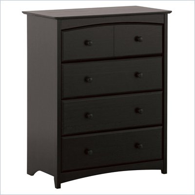 Stork Craft Beatrice 4 Drawer Chest - Black