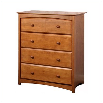 Stork Craft Beatrice 4 Drawer Chest in Oak Finish