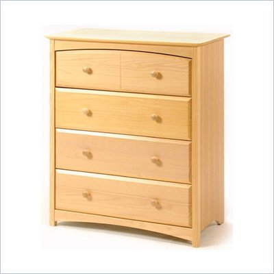 Stork Craft Beatrice 4 Drawer Chest in Natural Finish