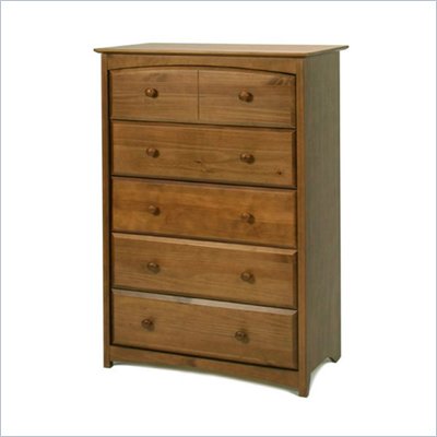 Stork Craft Beatrice 5 Drawer Chest in Oak Finish
