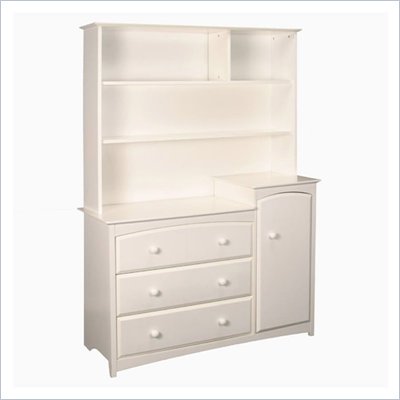 Stork Craft Beatrice Combo Tower & Hutch in White