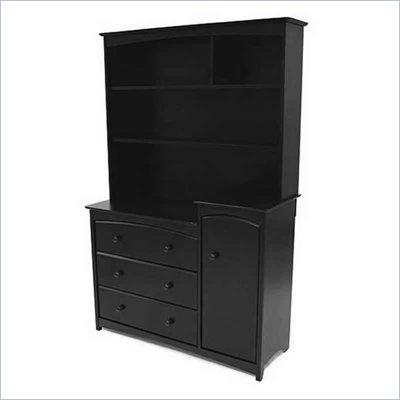 Stork Craft Beatrice Combo Tower & Hutch in Black