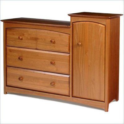 Stork Craft Beatrice Combo Tower in Oak