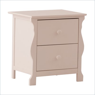 Stork Craft Carrara Night Table in White