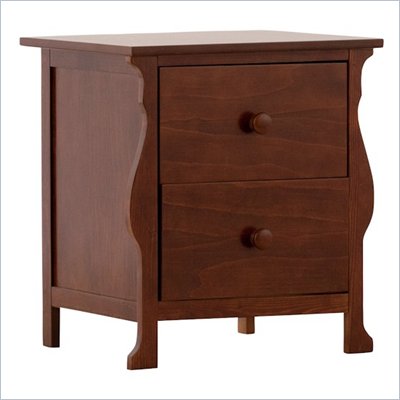 Stork Craft Carrara Night Table in Espresso