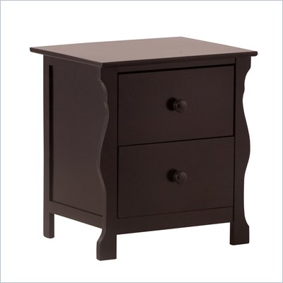 Stork Craft Carrara Night Table in Black