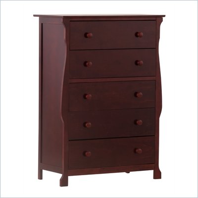 Stork Craft Carrara 5-Drawer Chest in Cherry