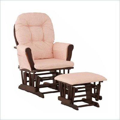 Stork Craft Cherry Hoop Glider & Ottoman