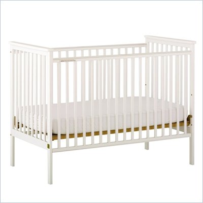 Stork Craft Libby White Fixed Side Baby Crib