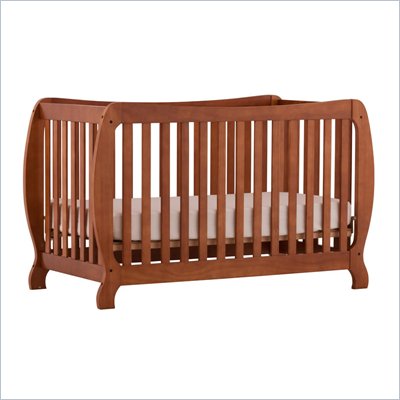 Stork Craft Monza II 2-in 1 Fixed Side Convertible Crib in Oak