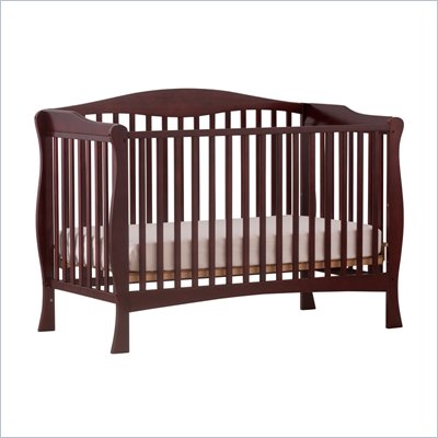Stork Craft Savona Fixed Side Convertible Crib in Cherry