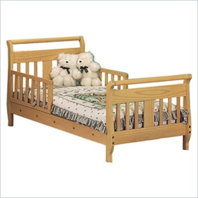 Stork Craft Soom Soom Sleigh Toddler Bed in Natural