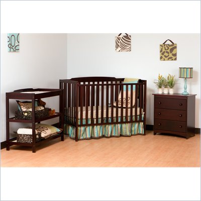 Stork Craft Turin Nursery In a Box in Cherry Finish