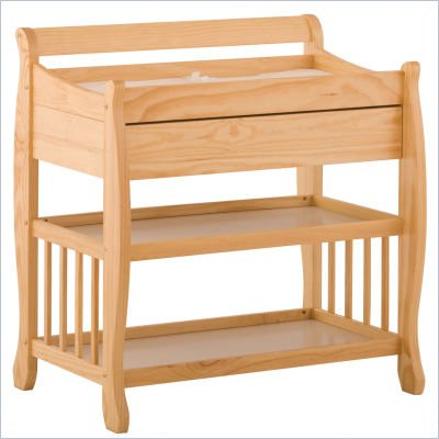 Stork Craft Tuscany Baby Changer with Drawer in Natural