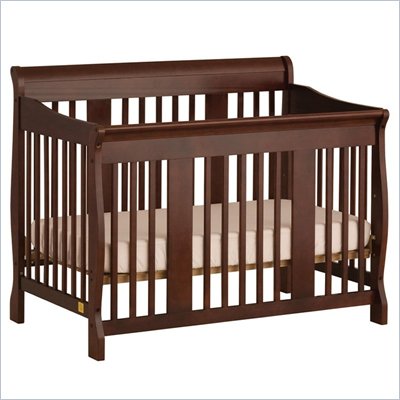Stork Craft Tuscany 4-in-1 Stages Baby Crib in Cherry