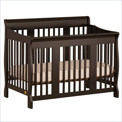 Stork Craft Tuscany 4-in-1 Stages Baby Crib in Black