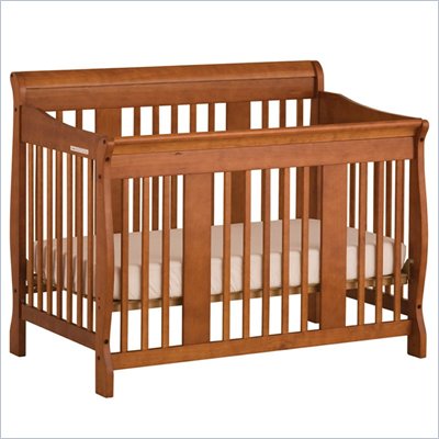 Stork Craft Tuscany 4-in-1 Stages Baby Crib in Oak