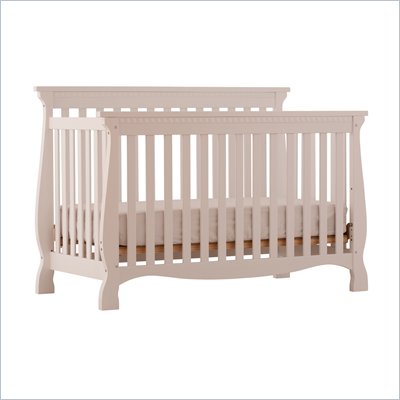 Stork Craft Venetian 4-in-1 Fixed Side Convertible Crib in White