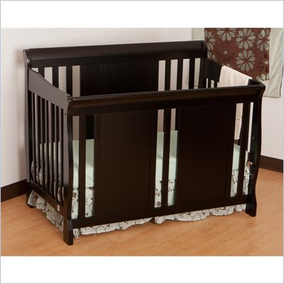 Stork Craft Verona Fixed Side 4-in-1 Convertible Crib in Black