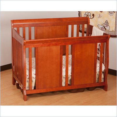 Stork Craft Verona Fixed Side 4-in-1 Convertible Crib in Cognac