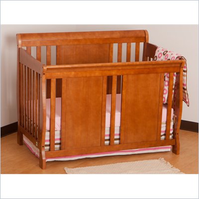 Stork Craft Verona Fixed Side 4-in-1 Convertible Crib in Oak