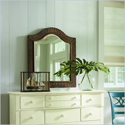 Stanley Furniture Coastal Living  Woven Mirror in Medium Woodtone