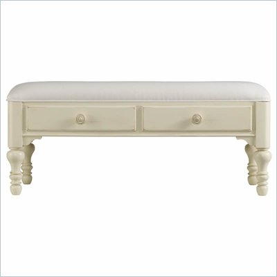 Stanley Furniture Coastal Living Bed End Bench in Shell Finish