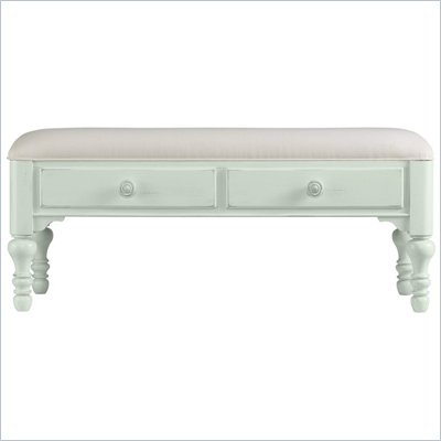 Stanley Furniture Coastal Living Bed End Bench in Morning Sky Finish