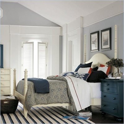 Stanley Furniture Coastal Living Sugar Cane Wood Poster Bed 5 Piece Bedroom Set