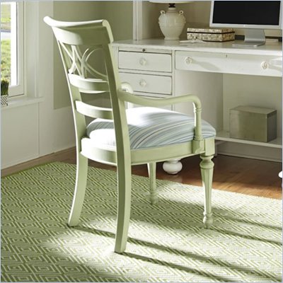 Stanley Coastal Living Sea Watch Ticking Marine Fabric Arm Chair 