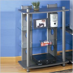 Studio RTA Voyager Entertainment Center in Pewter and Charcoal