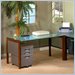 Studio RTA Office Line 60" Desk in Pewter and Rosewood