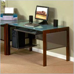 Studio RTA Office Line 48" Desk in Pewter and Rosewood