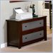 Studio RTA Office Line Lateral File in Pewter and Rosewood