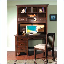 Samuel Lawrence Furniture Bridgeport Wood Computer Desk in Merlot