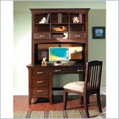 Samuel Lawrence Furniture Bridgeport Wood Computer Desk in Merlot 