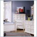 Samuel Lawrence Furniture Seabrook 5 Drawer Chest in Cottage White Finish