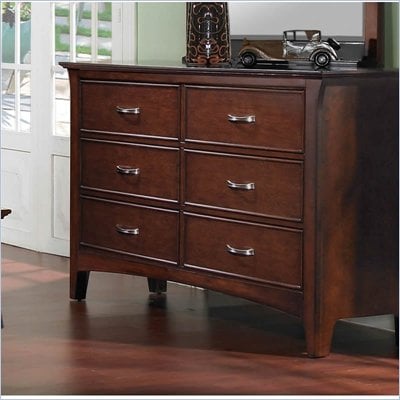 Samuel Lawrence Furniture Bridgeport Six Drawer Merlot Dresser