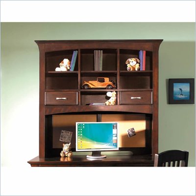 Samuel Lawrence Furniture Bridgeport Merlot Computer Desk Hutch