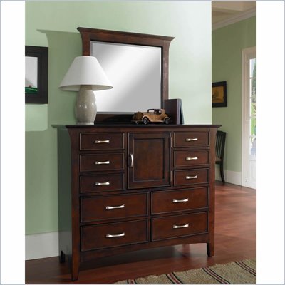 Samuel Lawrence Furniture Bridgeport Bureau Merlot Mirror
