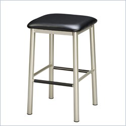 Regal Paulo 24 High Square Backless Metal Counter Stool
