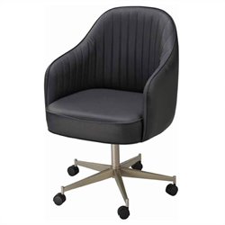 Regal Petrolina 18H Classic Upholstered Metal Swivel Counter Stool