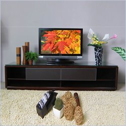 Allora Furniture Leather Inlay 78" TV Stand